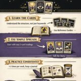 How to Read Tarot Cards for Yourself in 3 easy steps infographic
