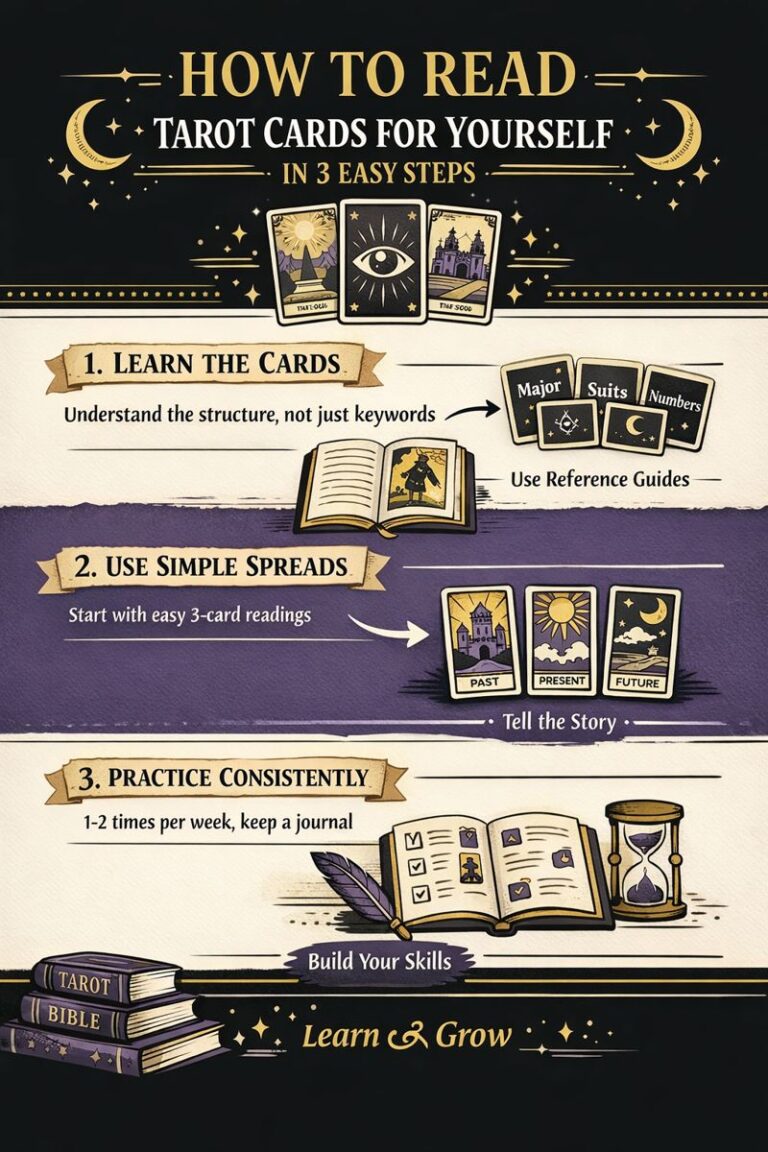 How to Read Tarot Cards for Yourself in 3 easy steps