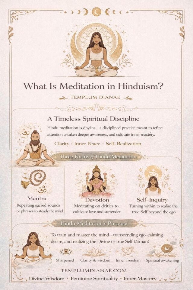 What Is Meditation in Hinduism infographic