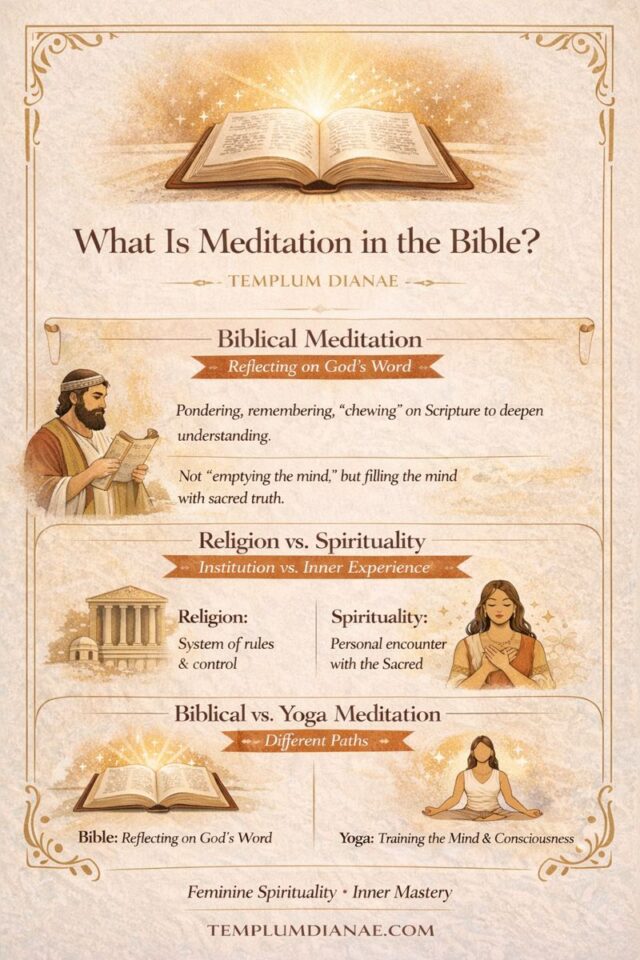 What Is Meditation in the Bible infographic