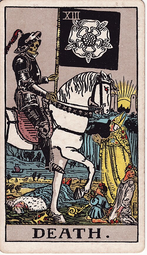 Death tarot card from the Rider-Waite-Smith deck