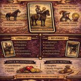 knight of Pentacles card meaning infographic cheat sheet