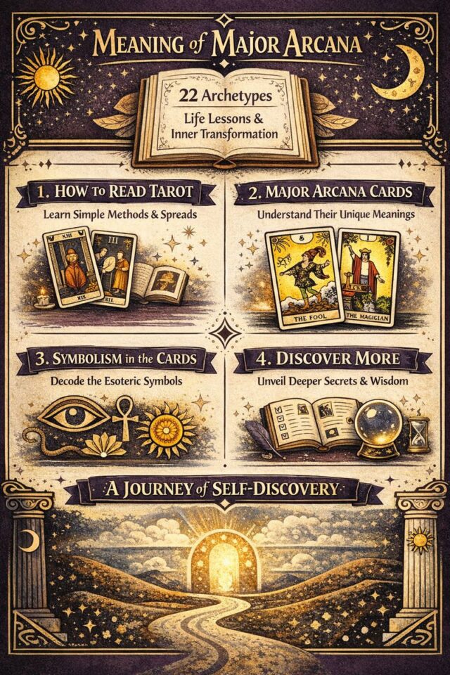 meaning of major arcana infographic