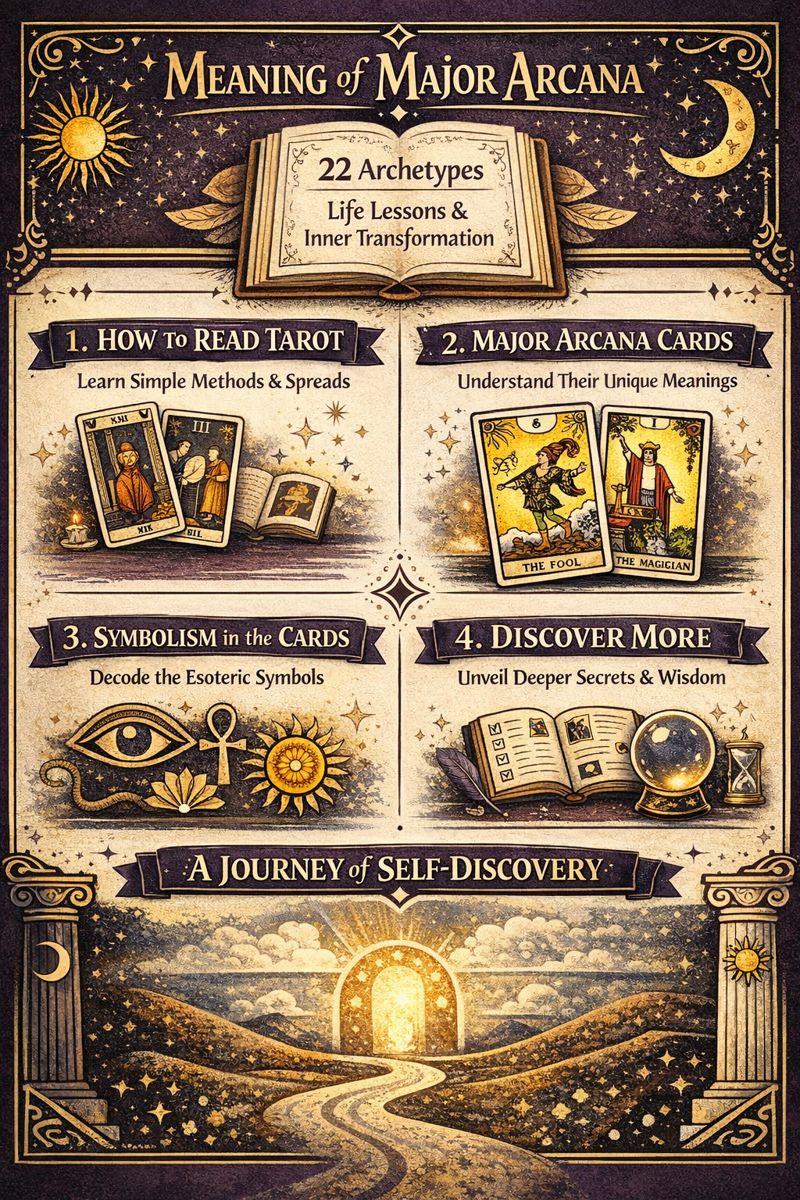 meaning of major arcana infographic