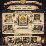 suit of pentacles meaning infographic