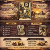 the Death card meaning infographic