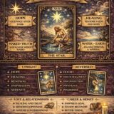 the Star card meaning infographic cheat sheet
