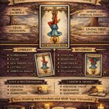The Hanged Man card meaning infographic