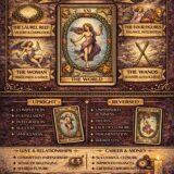 the World card meaning infographic cheat sheet