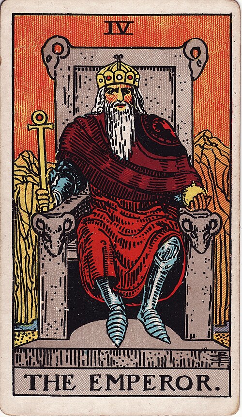 The Emperor tarot card from the Rider-Waite-Smith deck