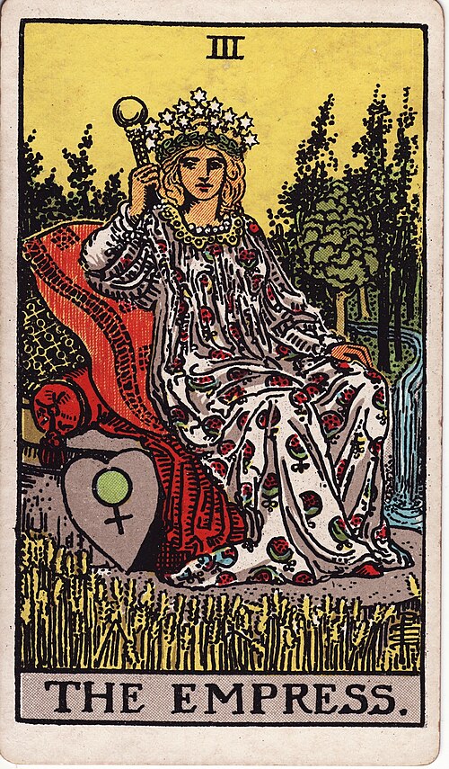 The Empress tarot card from the Rider-Waite-Smith deck