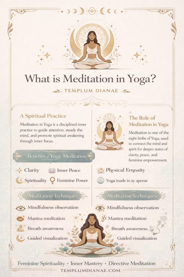 what is meditation in yoga infographic