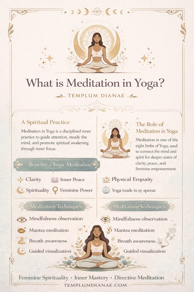 what is meditation in yoga infographic