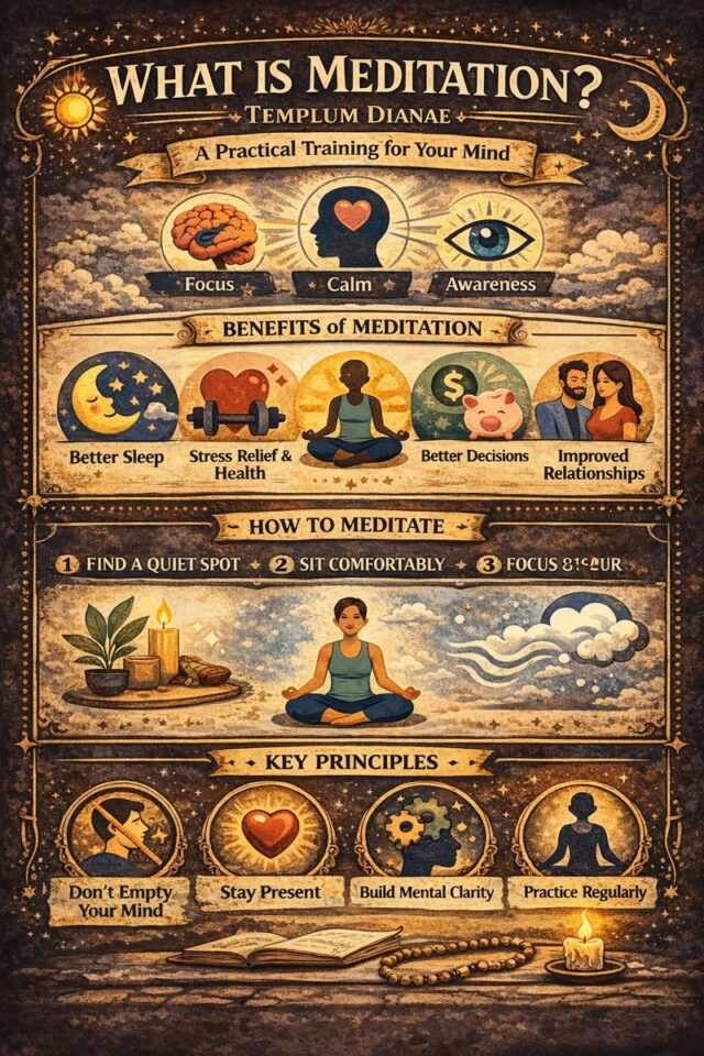 what is meditation infographic