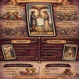 2 of cups card meaning infographic cheat sheet