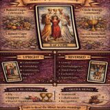 3 of cups card meaning infographic cheat sheet