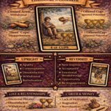 4 of cups card meaning infographic cheat sheet