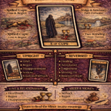 5 of cups card meaning infographic cheat sheet