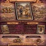 6 of cups card meaning infographic cheat sheet