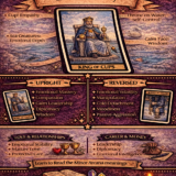 king of cups card meaning infographic cheat sheet