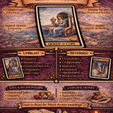 queen of cups card meaning infographic cheat sheet