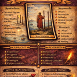 3 of wands card meaning infographic cheat sheet with keywords and all meanings upright and reversed