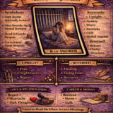 9 of Swords card meaning infographic cheat sheet with keywords and all meanings upright and reversed
