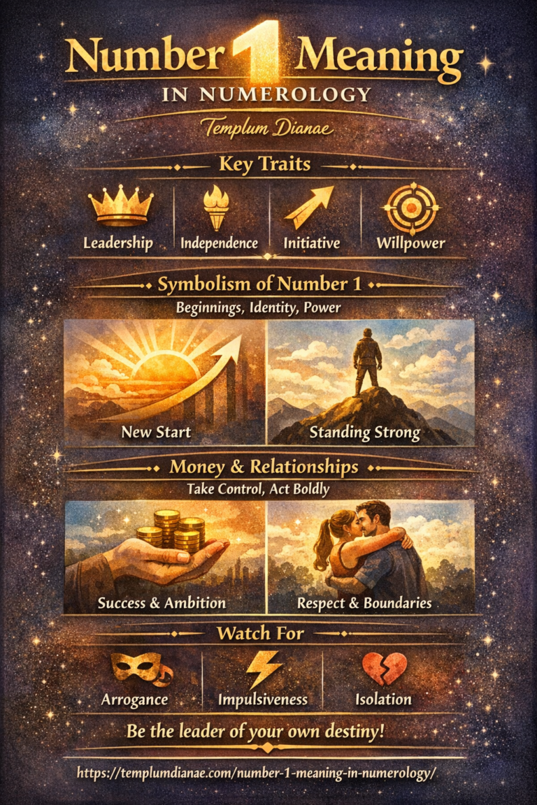 Number 1 meaning in Numerology – complete Guide