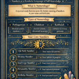 numerology menaing vertical infographic templum dianae