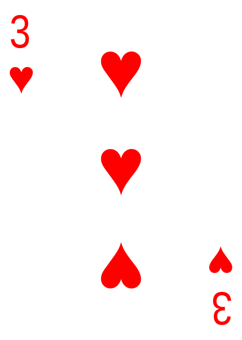 3 of Hearts Meaning in Cartomancy: Playing Cards, Sibilla