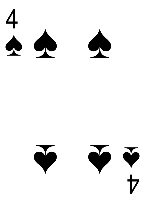 4 of Spades Meaning in Cartomancy: Playing Cards, Sibilla