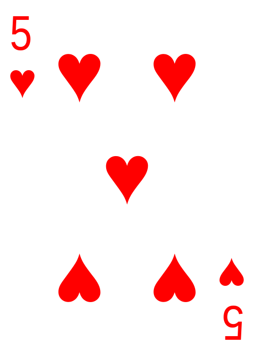 5 of Hearts Meaning in Cartomancy: Playing Cards, Sibilla