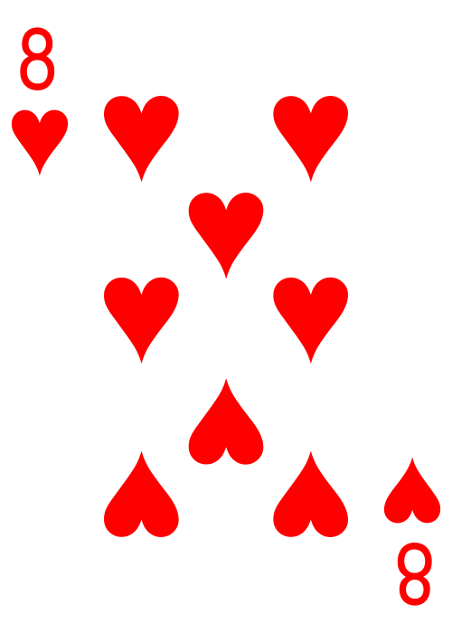 8 of Hearts Meaning in Cartomancy: Playing Cards, Sibilla & Lenormand