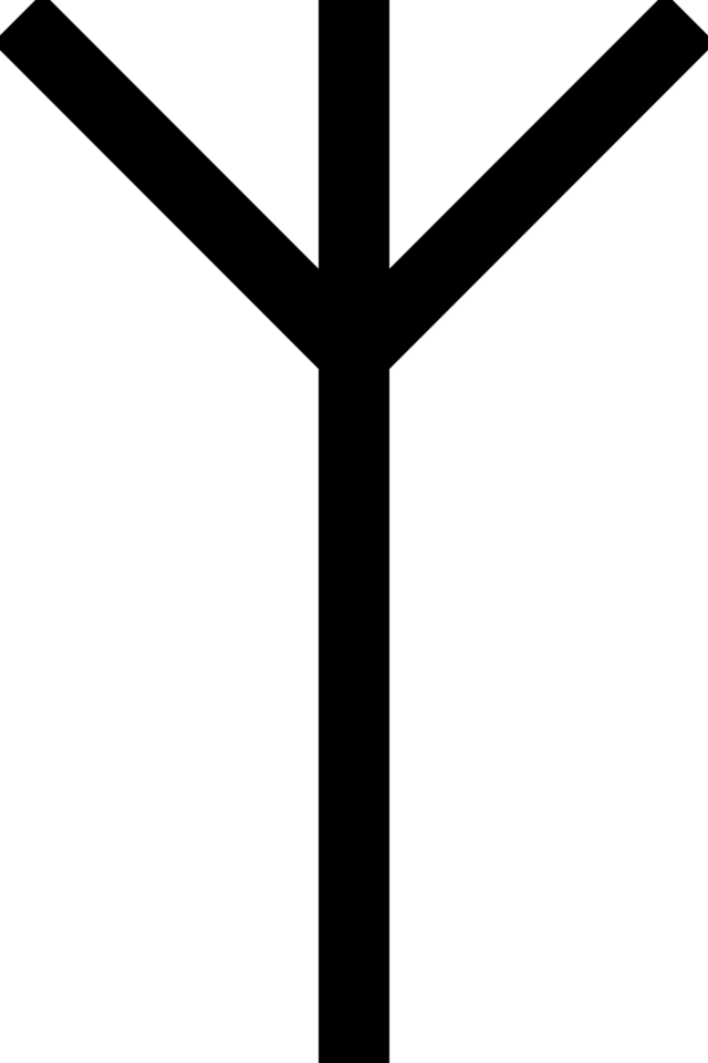 Algiz Rune Meaning: Elder Futhark Algiz rune symbol
