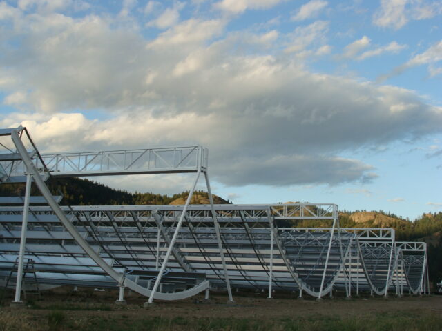 Canadian Hydrogen Intensity Mapping Experiment radio telescope in British Columbia