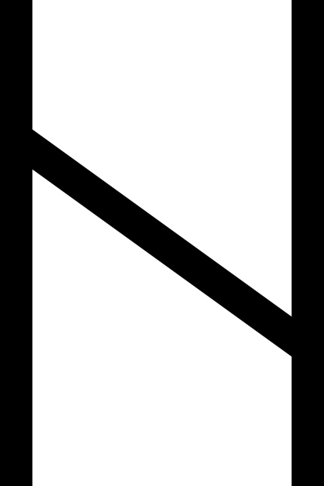 Hagalaz Rune Meaning: Elder Futhark Hagalaz rune symbol