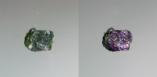 Photograph of alexandrite crystal specimen illustrating alexandrite meaning and mineral properties