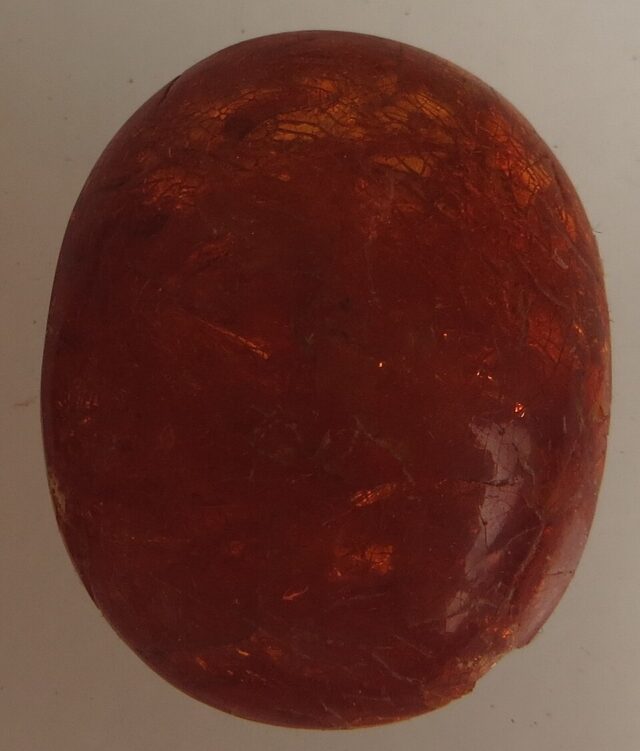 Photograph of amber crystal specimen illustrating amber meaning and mineral properties