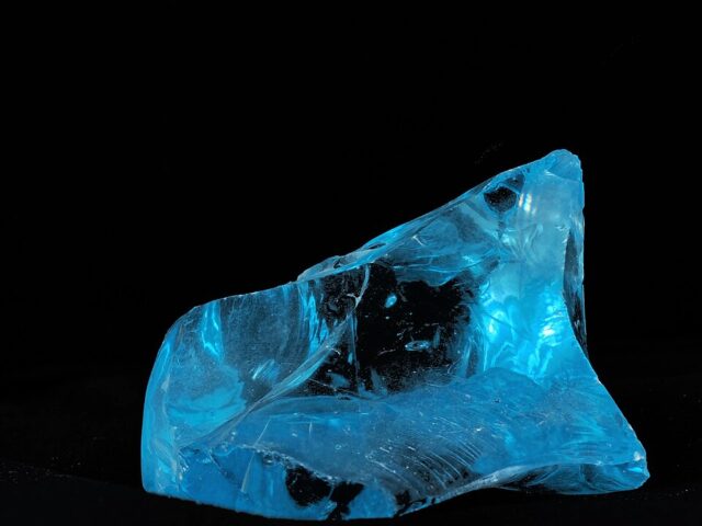 Natural blue quartz crystal specimen illustrating blue quartz mineral meaning and properties