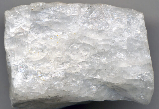 Natural opaque white milky quartz mineral crystal specimen
