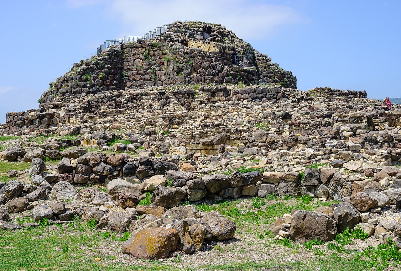 Nuragic stone complex at Su Nuraxi in Barumini, Sardinia