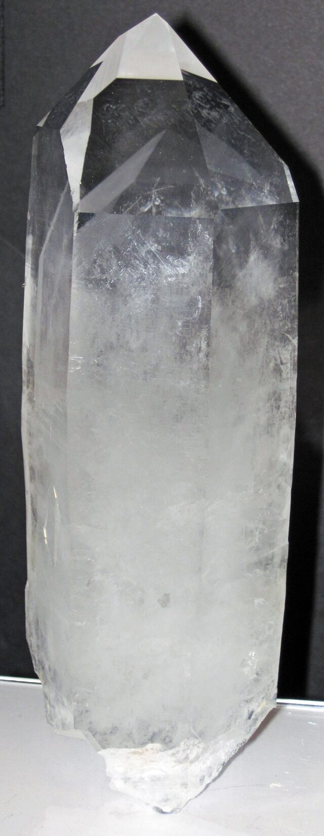 Natural clear phantom quartz crystal containing an earlier internal quartz growth outline from Arkansas