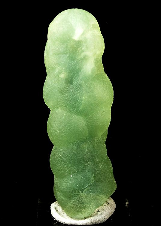 Natural pale green botryoidal prehnite mineral specimen from Mali