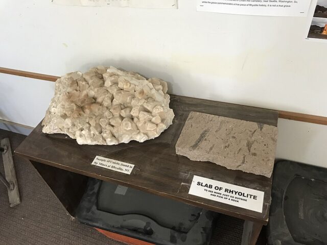 Natural rhyolite volcanic rock slab showing its distinctive mineral texture