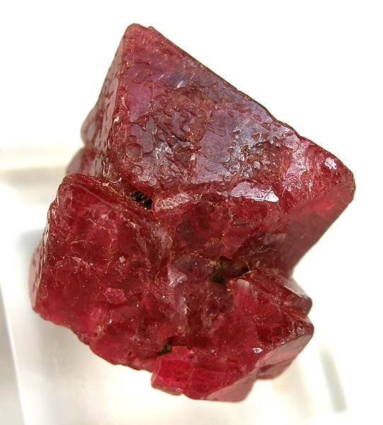 Natural cherry-red spinel crystal octahedra from Mogok Myanmar