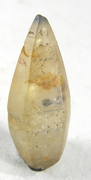 Natural colorless white sapphire corundum crystal from the gem gravels of Ratnapura Sri Lanka